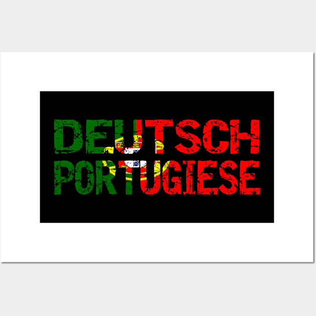 Deutsch Portugiese Wall Art by HBfunshirts